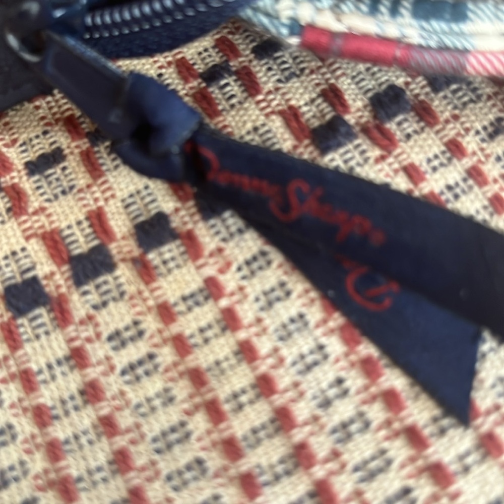 Donna Sharp Plaid Patchwork Bag With Straps. - image 5